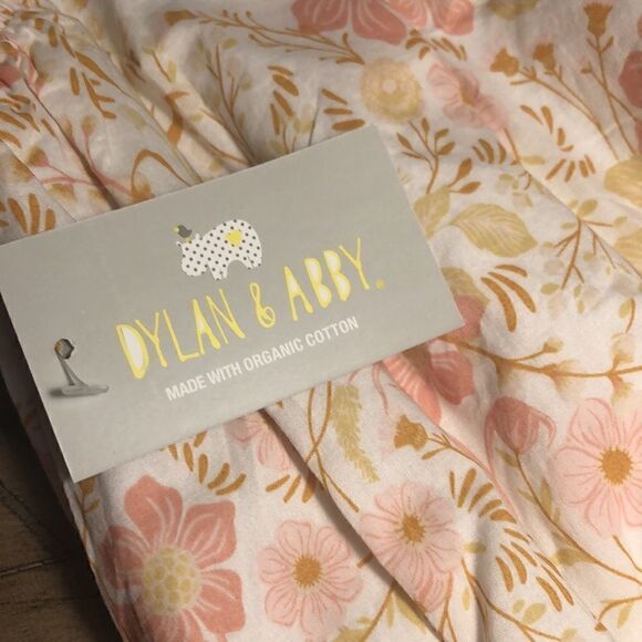 NWT Organic Cotton Floral Ruffle 3 snap Romper. Soft! 0-3 months. - Picture 8 of 11